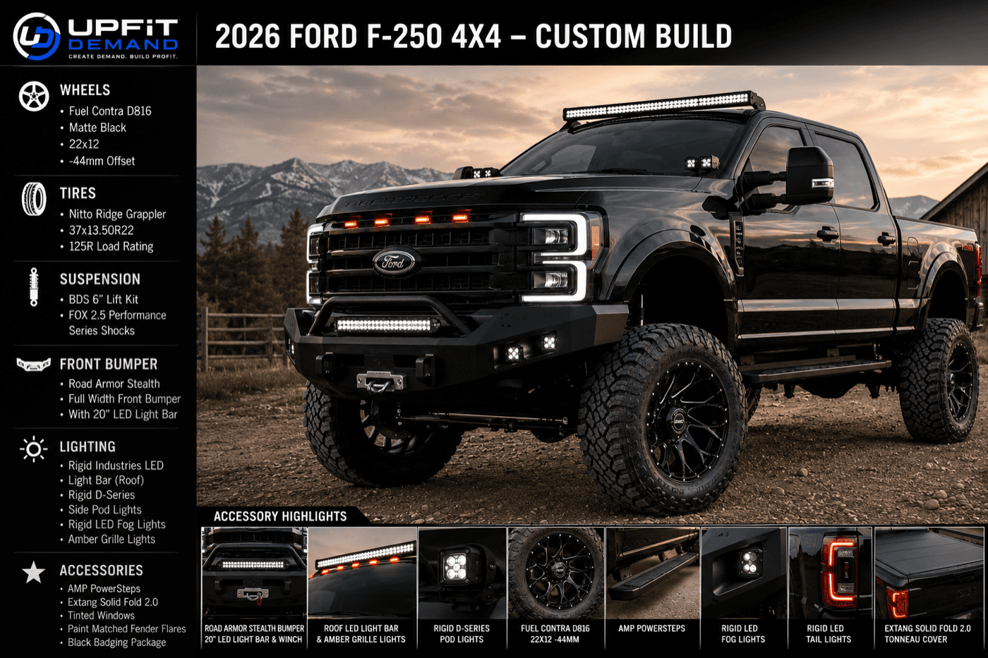 2026 Ford F-250 lifted custom build presentation
